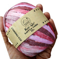 knit wit raffia yarn 50gm multicolor red