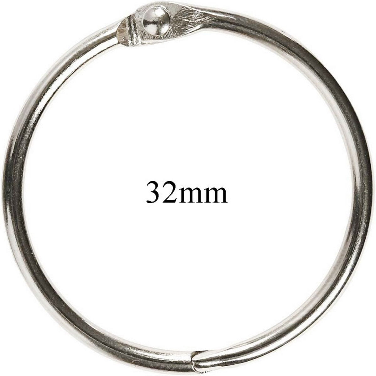 32MM BOOK RING SILVER (32MM)