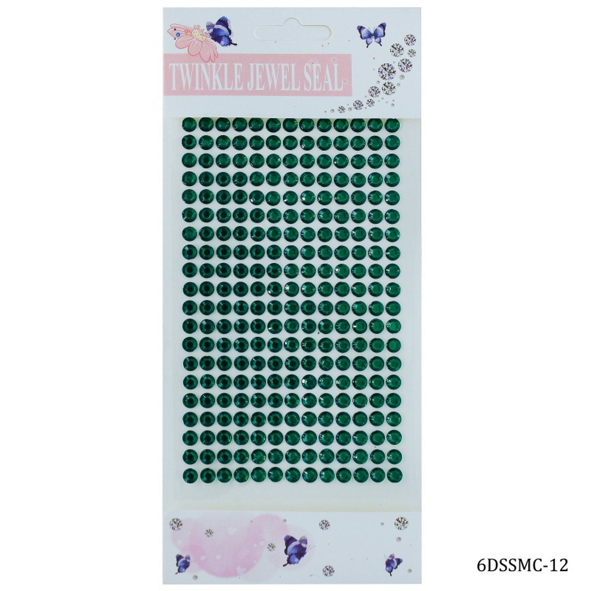 Sticker Diamond 6mm 12 Dark Green 6DSSMC-12