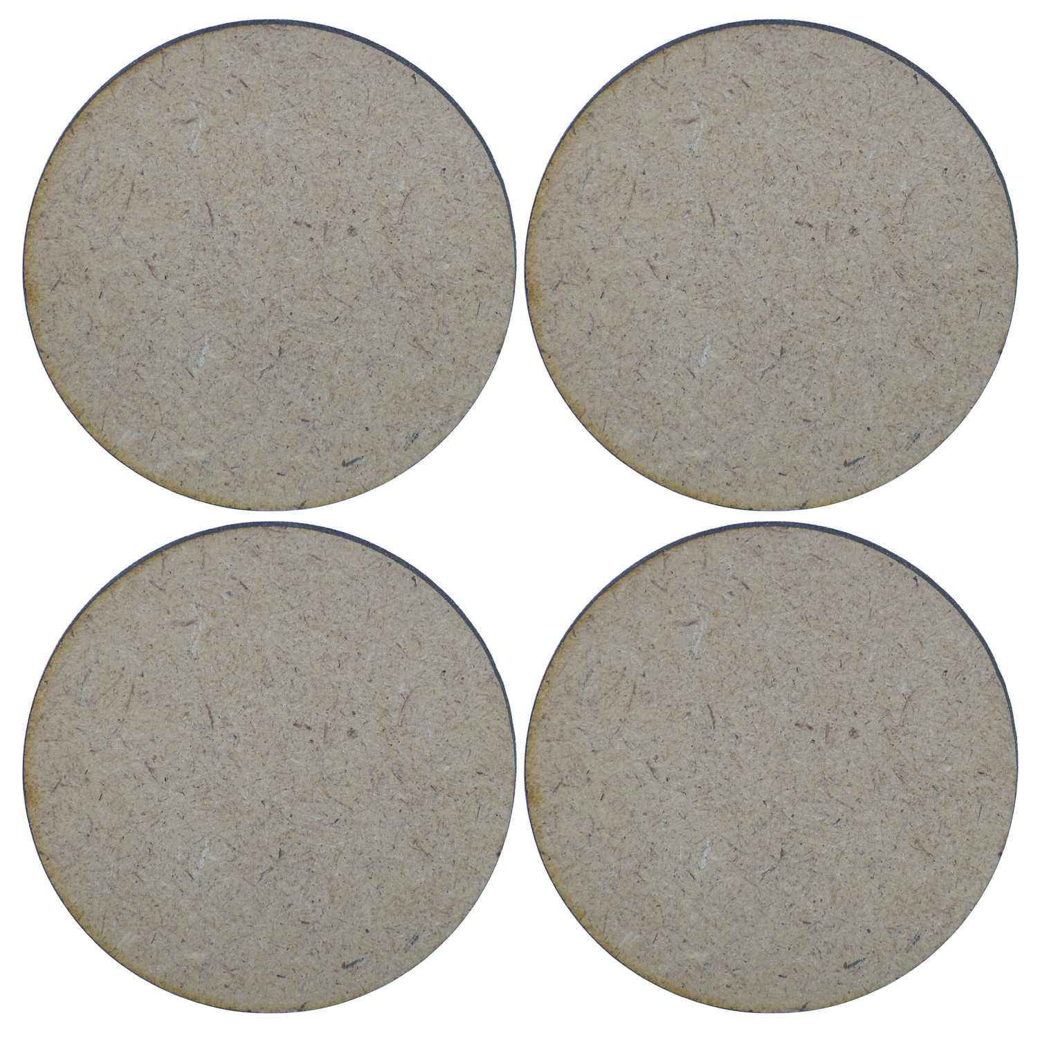 MDF Plate Round 2X2 4MM 4 Pics MPR200