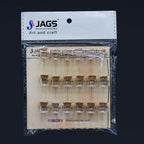 Mini Glass Bottles with Cork 14x27 18pcs Set GB14X27
