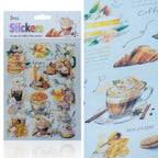 Sticker 3 Pcs A Cup Of Coffe Time Series WX-SK