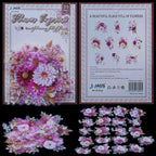 Sticker Flower Leaf Mix Colour HMJJ