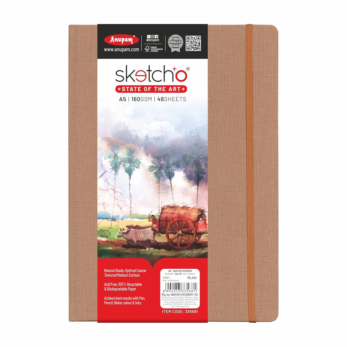 SKETCHO SOTA BOOK 160G 46SHEET A5