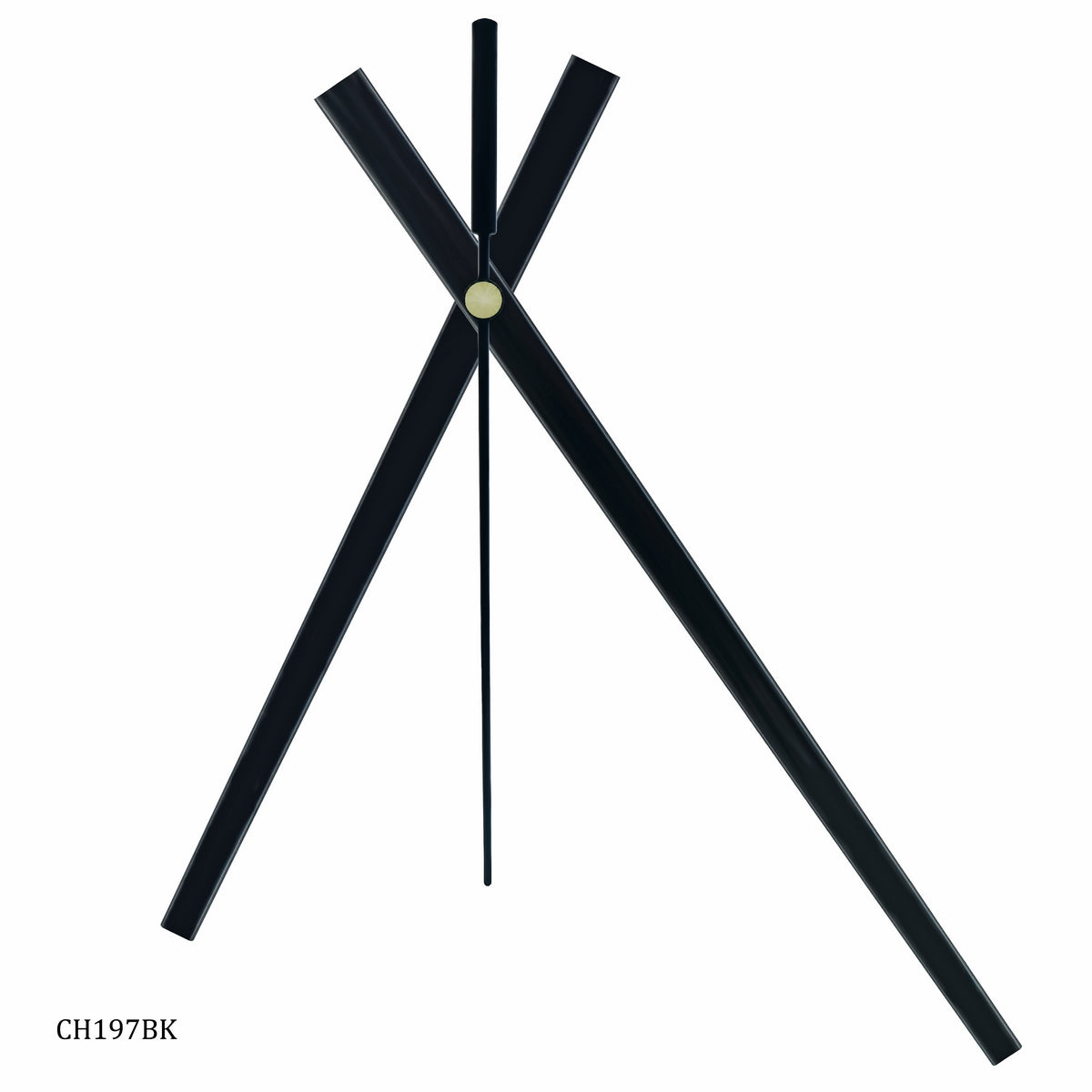 Clock Hands Set Big Jumbo Black Second (51)No CH197BK