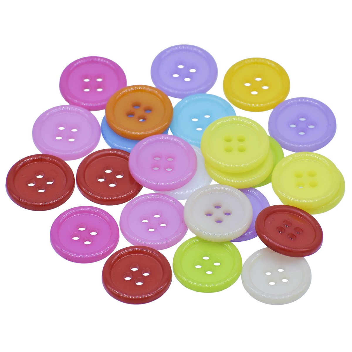 Jags Craft Decorative Button Round 28L 25Pc JCDBP18