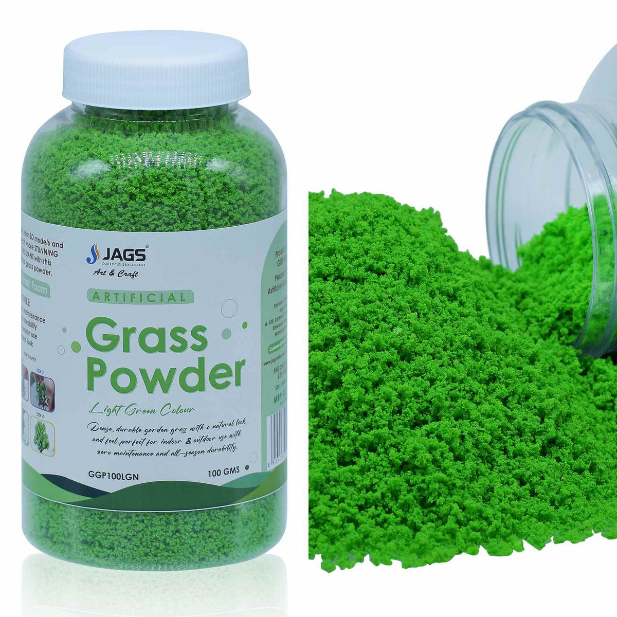 Jags Garden Grass Powder Light Green 100Gsm GGP100LGN