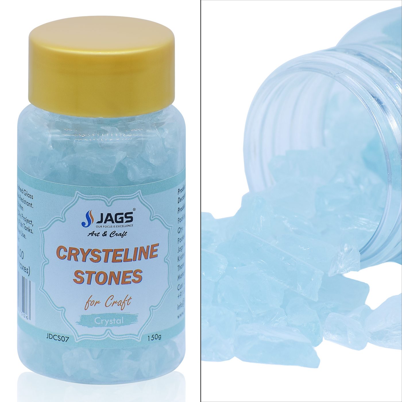 Jags Decorative Crysteline Stones 150 Gram Crystel BigJDCS07