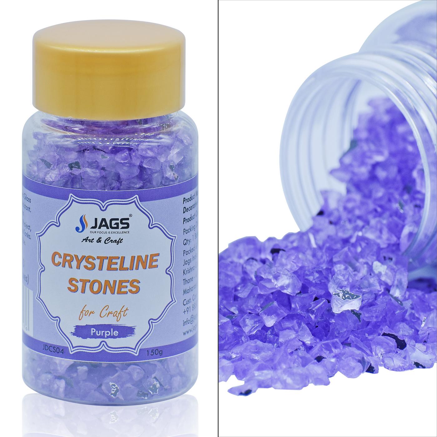 Jags Decorative Crysteline Stones 150 Gram Purple JDCS04