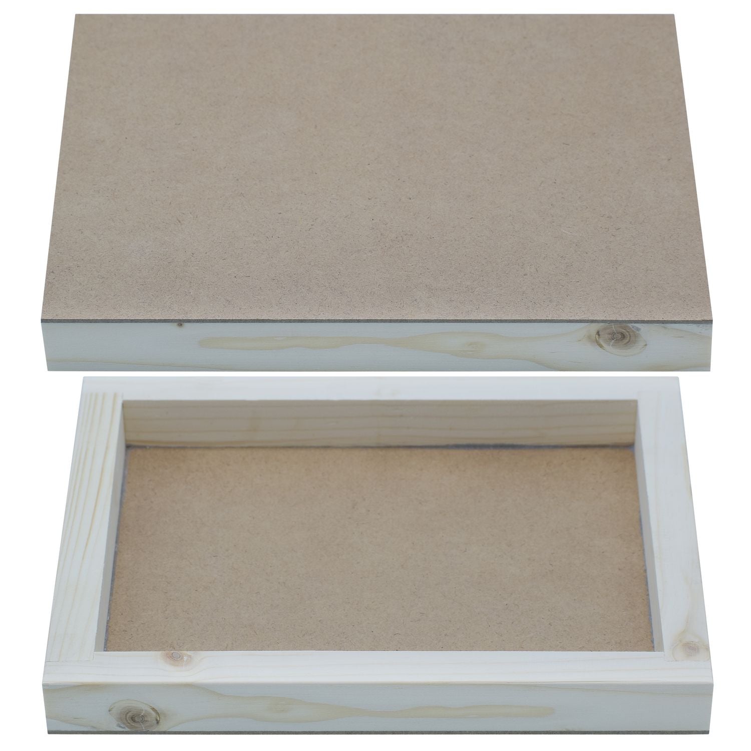 Wooden With Mdf Tray Size 20X25CM 24X18MM Thickness WWMT01