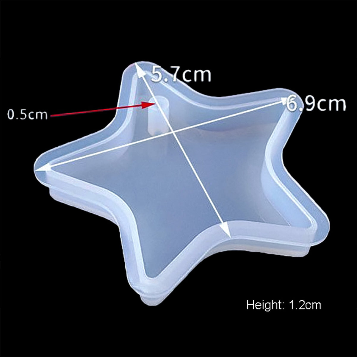 Jags Silicone Mould Star Shape Keychain JSM136