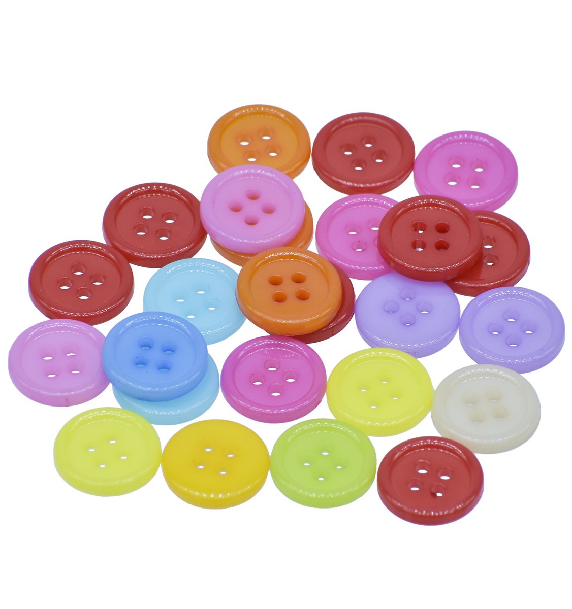 Jags Craft Decorative Button Round 24L 25Pc JCDBP19