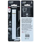 Jags White Charcoal Pencils 3 Piece SBT-3B