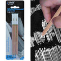Jags White Charcoal Pencils 3 Piece SBT-3Y