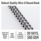 Water Colour Wireo Book 20shts 200gsm A3