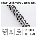 Water Colour Wireo Book 12shts 300gsm A3