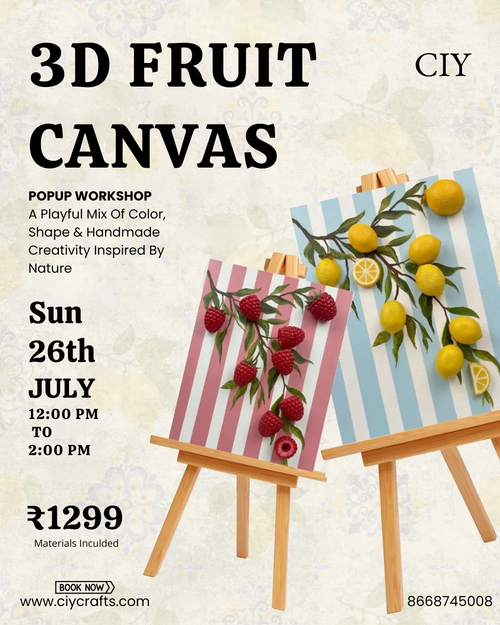 3d Fruit Canvas Workshop