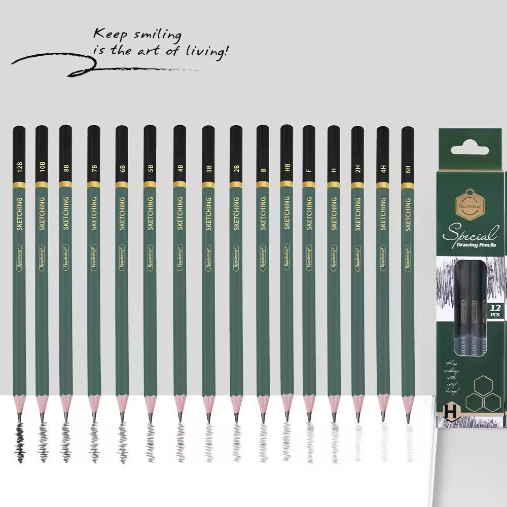 12Pc 2B Special Drawing Pencil (Tb1018)