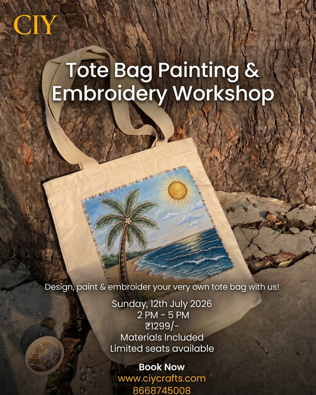 Tote Bag Painting & Embroidery Workshop