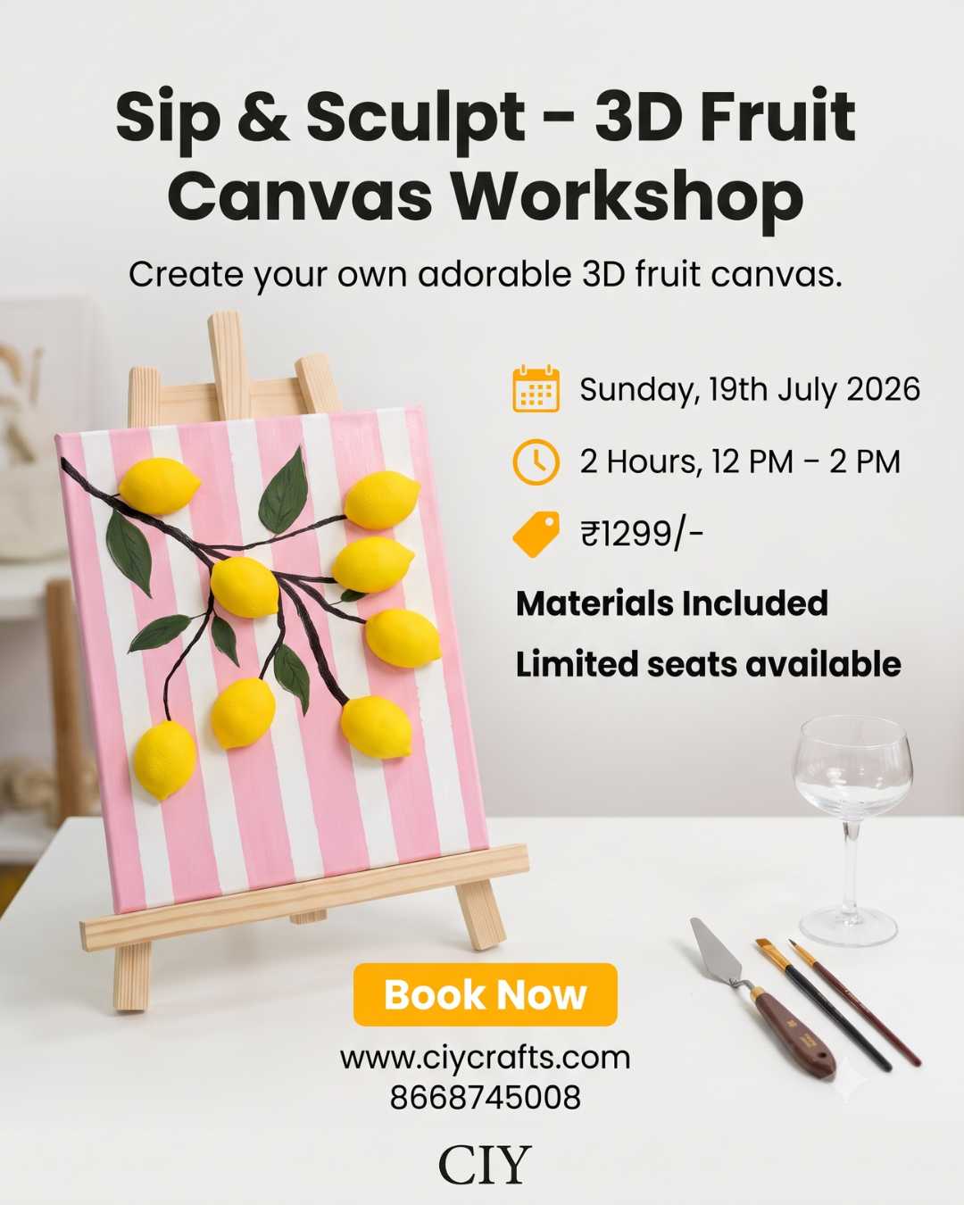 3D Fruit Canvas Workshop